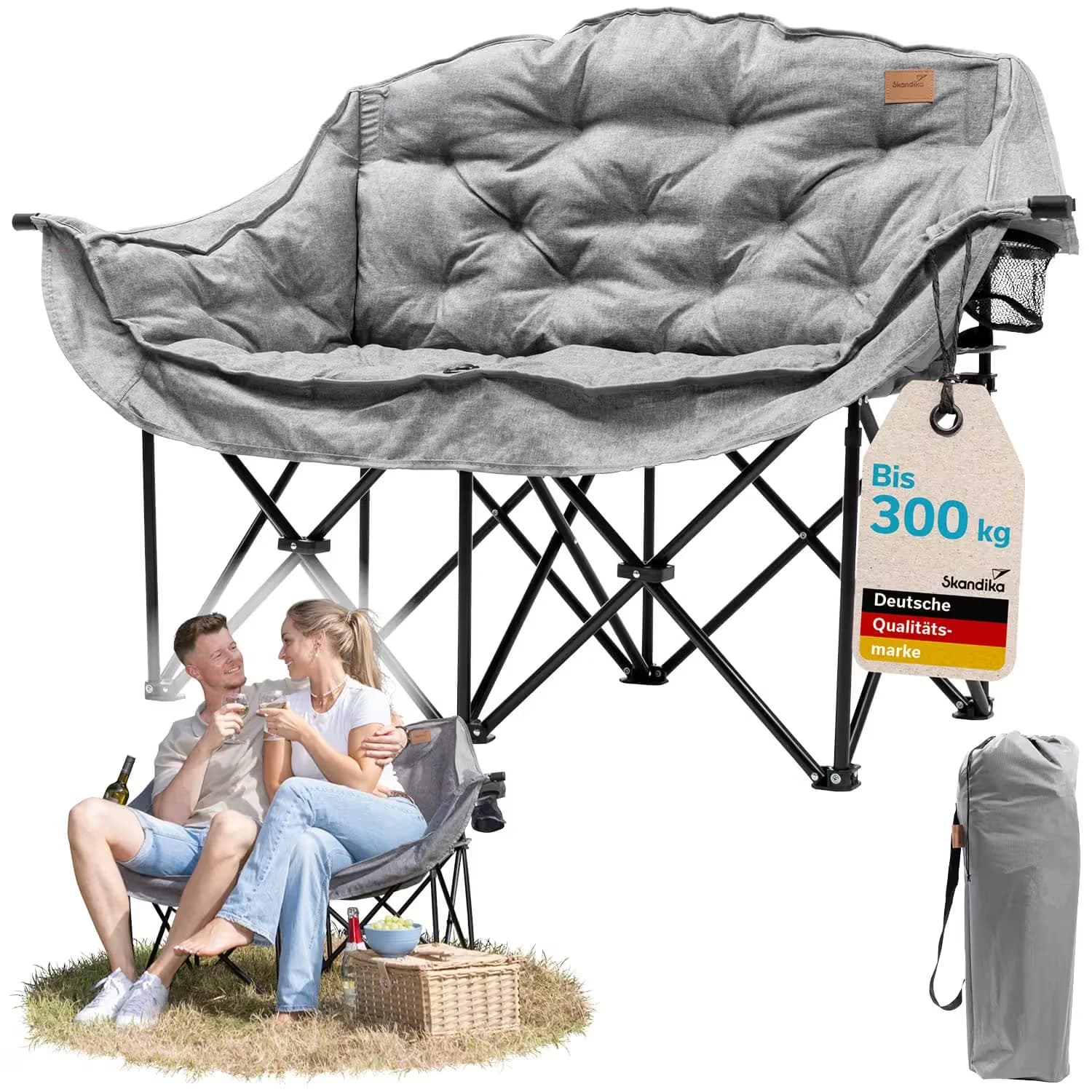 Camping Chair - Double, complete product view